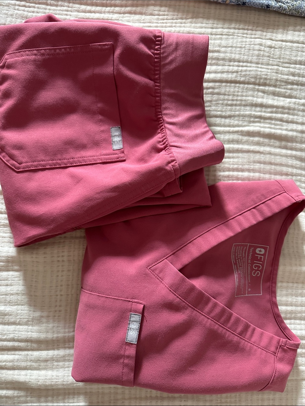 Pants - Rose Quartz Figs Pink Scrub Limited Edition Breast Cancer